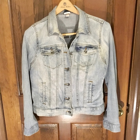 MERONA DENIM JEAN JACKET, SZ M - Picture 2 of 5